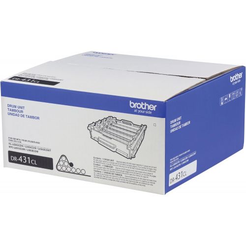 브라더 Brother Printer DR431CL Drum Unit-Retail Packaging, White