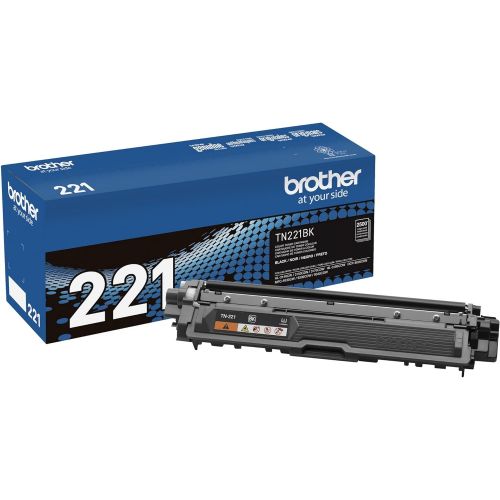 브라더 Brother Genuine Standard Yield Toner Cartridge, TN221BK, Replacement Black Toner, Page Yield Upto 2,500 Pages, Amazon Dash Replenishment Cartridge, TN221