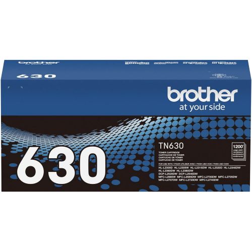 브라더 Brother Genuine Standard Yield Toner Cartridge, TN630, Replacement Black Toner, Page Yield Up To 1,200 Pages, Amazon Dash Replenishment Cartridge