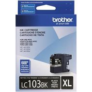 Brother Genuine High Yield Black Ink Cartridge, LC103BK, Replacement Black Ink, Page Yield Up To 600 Pages, Amazon Dash Replenishment Cartridge, LC103