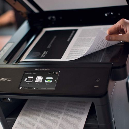 브라더 Brother Monochrome Laser Multifunction All-in-One Printer, MFC-L5700DW, Flexible Network Connectivity, Mobile Printing & Scanning, Duplex Printing, Amazon Dash Replenishment Enable