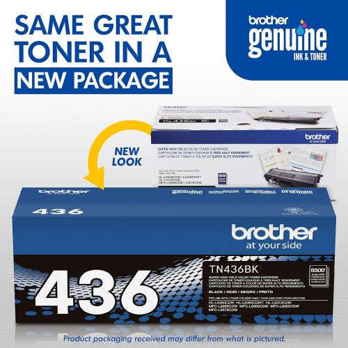 브라더 Brother TN436BK Super High Yield Toner-Retail Packaging , Black