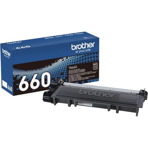 브라더 Brother Genuine High Yield Toner Cartridge, TN660, Replacement Black Toner, Page Yield Up To 2,600 Pages, Amazon Dash Replenishment Cartridge