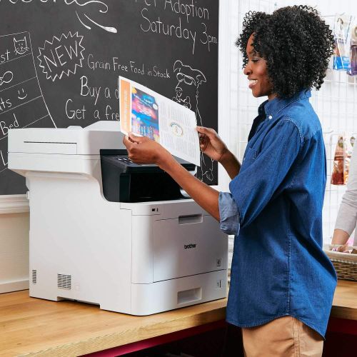 브라더 Brother MFC-L8900CDW Business Color Laser All-in-One Printer, Advanced Duplex & Wireless Networking, Business Printing, Flexible Network Connectivity, Mobile Device Printing & Scan