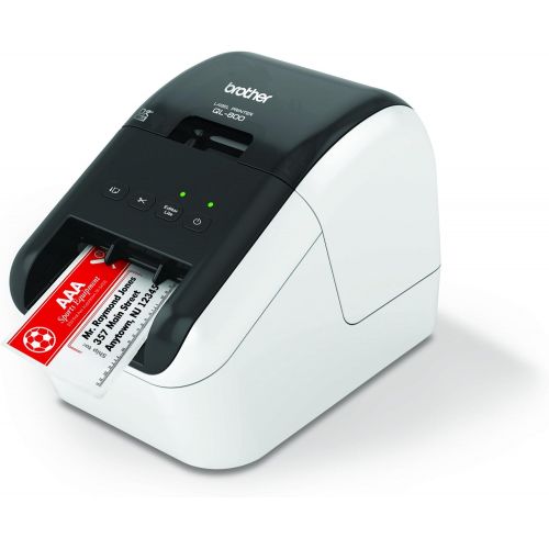 브라더 [아마존베스트]Brother QL-800 High-Speed Professional Label Printer, Lightning Quick Printing, Plug & Label Feature, Brother Genuine DK Pre-Sized Labels, Multi-System Compatible  Black & Red Pri