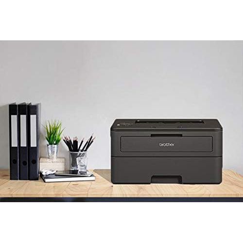 브라더 [아마존베스트]Brother Monochrome Laser Printer with Duplex Printing, 2400 x 600 DPI, up to 27 Pages per Minute, Automatic Duplex (2-Sided) Printing, Compact HL-L2300d w/GM USB Printer Cable