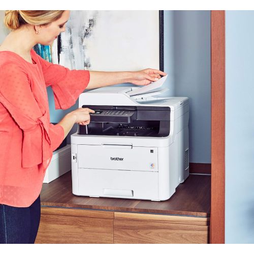 브라더 [아마존베스트]Brother MFC-L3750CDW Digital Color All-in-One Printer, Laser Printer Quality, Wireless Printing, Duplex Printing, Amazon Dash Replenishment Ready