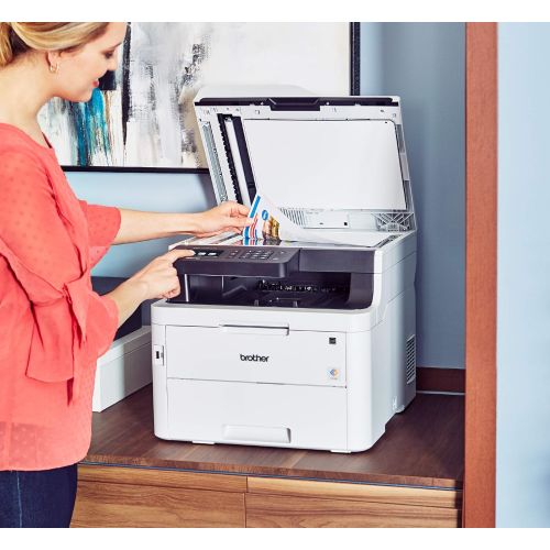 브라더 [아마존베스트]Brother MFC-L3750CDW Digital Color All-in-One Printer, Laser Printer Quality, Wireless Printing, Duplex Printing, Amazon Dash Replenishment Ready