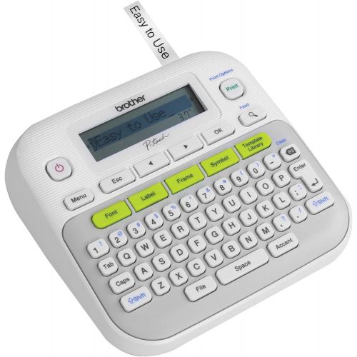 브라더 [아마존베스트]Brother P-touch, PTD210, Easy-to-Use Label Maker, One-Touch Keys, Multiple Font Styles, 27 User-Friendly Templates, White