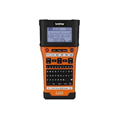 브라더 [아마존베스트]Brother P-Touch-E550W Hand-Held Labeler (UX0987),Black/orange