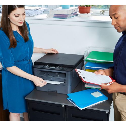 브라더 Brother Compact Monochrome Laser Printer, HLL2390DW, Convenient Flatbed Copy & Scan, Wireless Printing, Duplex Two-Sided Printing, Amazon Dash Replenishment Ready