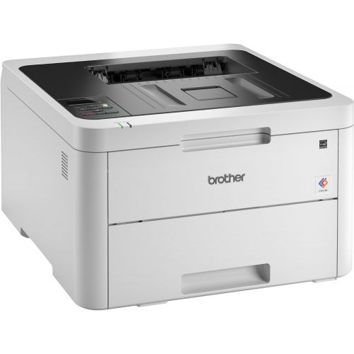 브라더 Brother HL-L3230CDW Compact Digital Color Printer Providing Laser Printer Quality Results with Wireless Printing and Duplex Printing, Amazon Dash Replenishment Ready, White