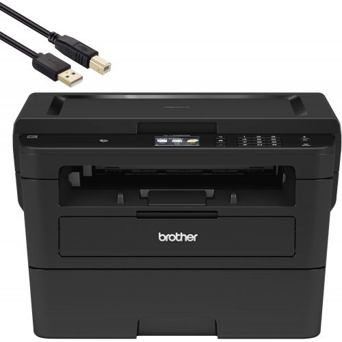 브라더 Brother HL-L2395DWA All-in-One Wireless Monochrome Laser Printer with Scanner and Copier for Home Office, Black - 36 ppm, 2400 x 600 dpi, 250-sheet, Auto Duplex Printing, NFC, Hi-S