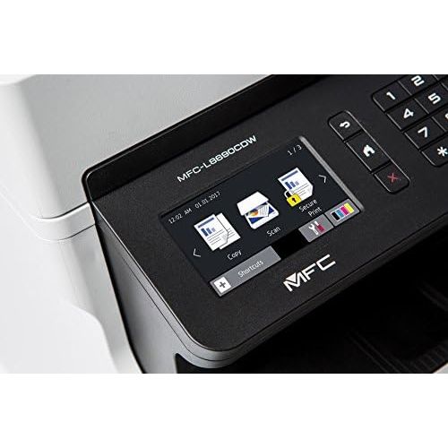 브라더 [아마존베스트]Brother MFC-L8690CDW Professional 4-in-1 Colour Laser Multifunction Device (Printer, Scanner, Copier, Fax, 31 Pages/Min) White/Black