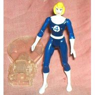 Brotoys1 Loose, Marvels Fantastic Four, INVISIBLE WOMAN, with Launcher Accessory, Action Figure by Toy Biz, 92, EXC.