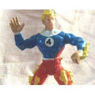 Brotoys1 Cool, Loose, Marvels Fantastic Four, HUMAN TORCH, Johnny Storm, NO Accessories, Action Figure by Toy Biz, 96, Exc.