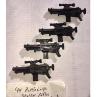 Brotoys1 4pc Identical. G.I. Joe Assault Rifles, for Battle Corps STALKER, 3 3/4 Action Figures, Accessories ONLY, by Hasbro, 94, Exc.