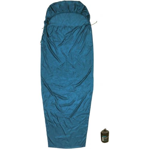  Browint Silk Sleeping Bag Liner, Silk Sleep Sheet, Sack, Extra Wide 87x43, Lightweight Travel and Camping Sheet for Hotel, More Colors for Option, Reinforced Gussets, Pillow Pocket