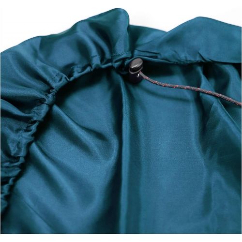  Browint Silk Sleeping Bag Liner, Silk Sleep Sheet, Sack, Extra Wide 87x43, Lightweight Travel and Camping Sheet for Hotel, More Colors for Option, Reinforced Gussets, Pillow Pocket