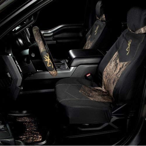  Browning Chevron Low Back Seat Cover | Black/Realtree Timber | Single