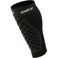 Brownmed - Spark Kinetic Calf - Compression Calf Sleeve with Embedded Kinesiology Tape - Calf Brace for Running, Shin Splints & Cycling - Leg Compression Sleeve for Men & Women