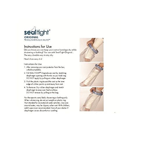  Brownmed Seal Tight ORIGINAL Cast and Bandage Protector, Best Watertight Protection, Adult Long Leg