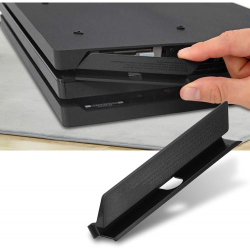  Brrnoo HDD Hard Drive Slot Cover Door Flap for PS4 Pro Black Plastic HDD Hard Drive Slot Cover Door Flap for PS4 Pro Console