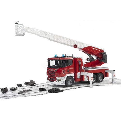  Bruder Toys Scania R Series Fire Engine Truck with Working Water Pump 03590