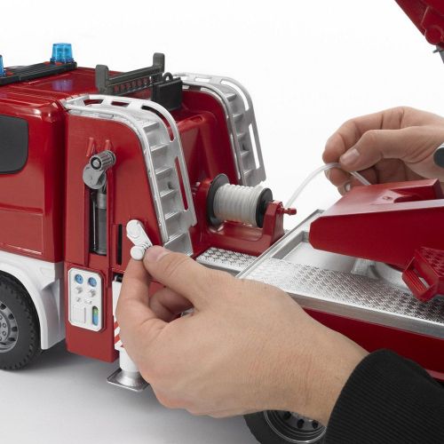  Bruder Toys Scania R Series Fire Engine Truck with Working Water Pump 03590