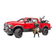bruder Ram 2500 Power Wagon with Ducati Scrambler Desert Sled and Driver Vehicles Toy