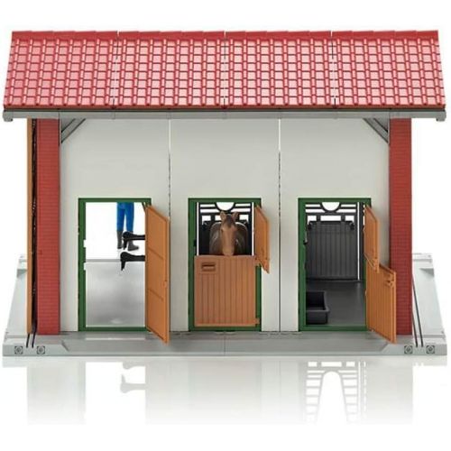  Bruder Toys Bruder Bworld Horse Stable Woman Horse and Accessories