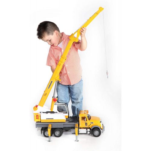  Bruder Toys Bruder Mack Granite Liebherr Crane Truck