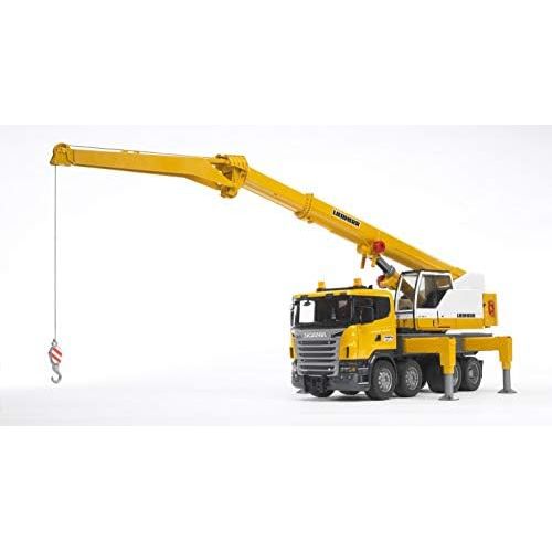  Bruder Toys Bruder Scania R-Series Liebherr Crane with Lights and Sounds