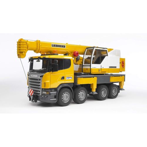  Bruder Toys Bruder Scania R-Series Liebherr Crane with Lights and Sounds