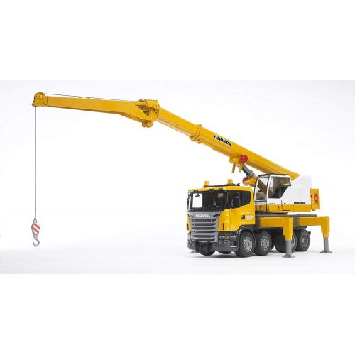  Bruder Toys Bruder Scania R-Series Liebherr Crane with Lights and Sounds