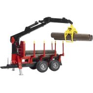 Bruder Toys Bruder Forestry Trailer with Crane Grapple and 4 Logs