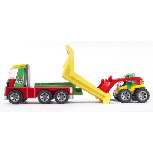  Bruder Toys Bruder Tractor with Frontloader and Rear Tipper