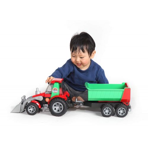  Bruder Toys Bruder Tractor with Frontloader and Rear Tipper