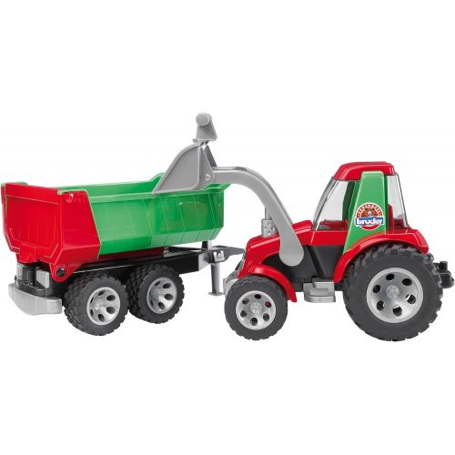  Bruder Toys Bruder Tractor with Frontloader and Rear Tipper