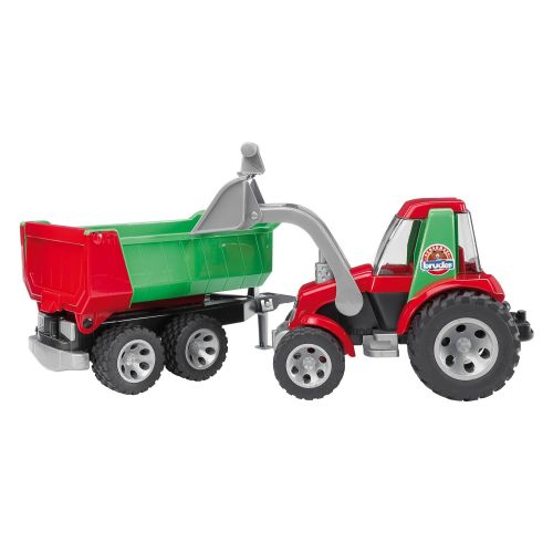  Bruder Toys Bruder Tractor with Frontloader and Rear Tipper