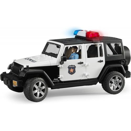  Bruder Toys Jeep Rubicon Police car with Policeman