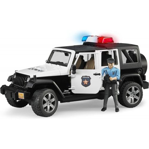  Bruder Toys Jeep Rubicon Police car with Policeman