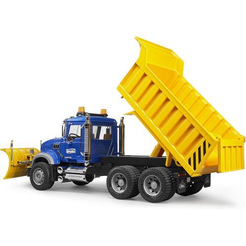  Bruder Toys Bruder MACK Granite Dump Truck with Snow Plow Blade