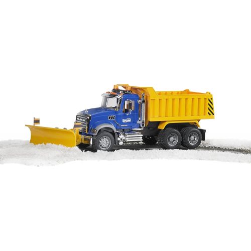  Bruder Toys Bruder MACK Granite Dump Truck with Snow Plow Blade