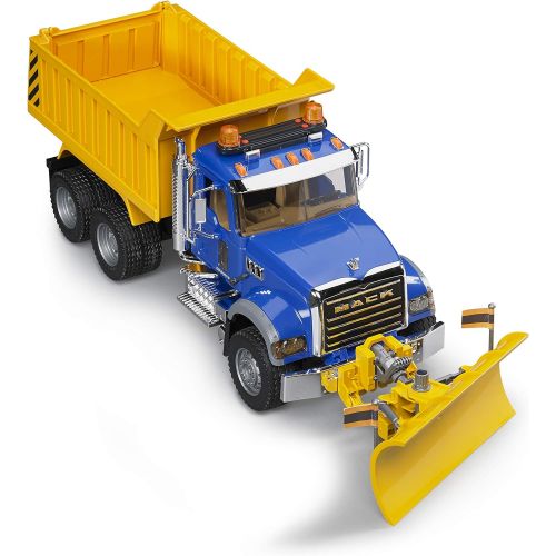  Bruder Toys Bruder MACK Granite Dump Truck with Snow Plow Blade