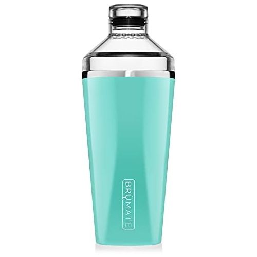  [아마존베스트]BrueMate Shaker, 20oz Triple-Insulated Stainless Steel Cocktail Shaker and Tumbler With Clear, Shatter-Proof Top and Lid (Aqua)