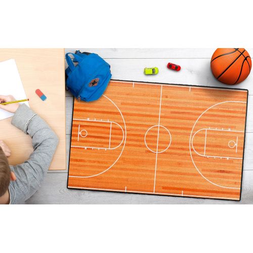  Brumlow Mills EW10162-40x60 Basketball Court Accent Rug, 34 x 5