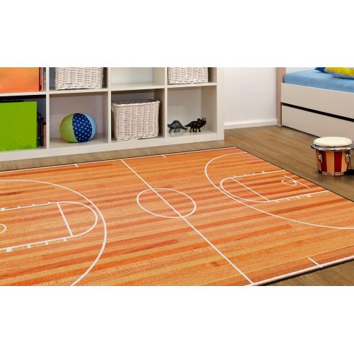  Brumlow Mills EW10162-40x60 Basketball Court Accent Rug, 34 x 5