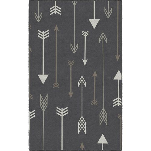  Brumlow Mills EW10233-40x60 Bohemian Arrows Gray Area Rug, 34 x 5