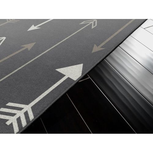  Brumlow Mills EW10233-40x60 Bohemian Arrows Gray Area Rug, 34 x 5